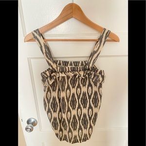 J Crew Tribal Print Ruffle Top (PRICE FIRM)